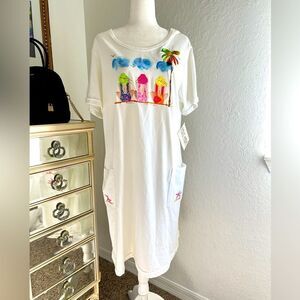 Karla Marie Beach T shirt dress